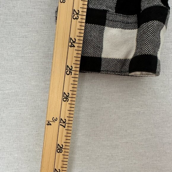 LEVIS WOMEN'S BLACK WHITE PLAID NFL ORLEANS SAINTS SNAP BUTTON UP SHIRT SIZE XL - Picture 12 of 12